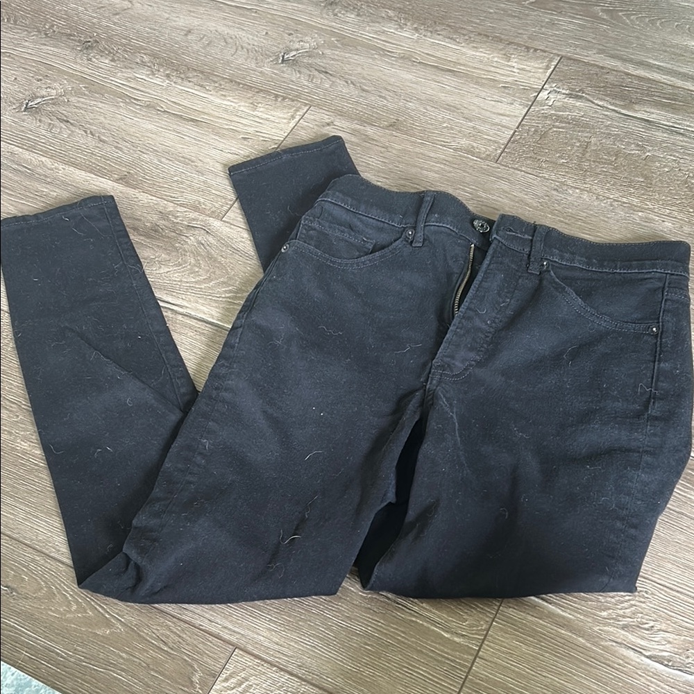 Express Jet Black Skinny High Rise Jeans